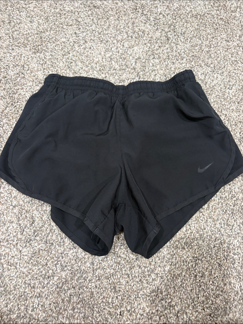 Nike Women's Black Athletic Running Shorts with Subtle Swoosh